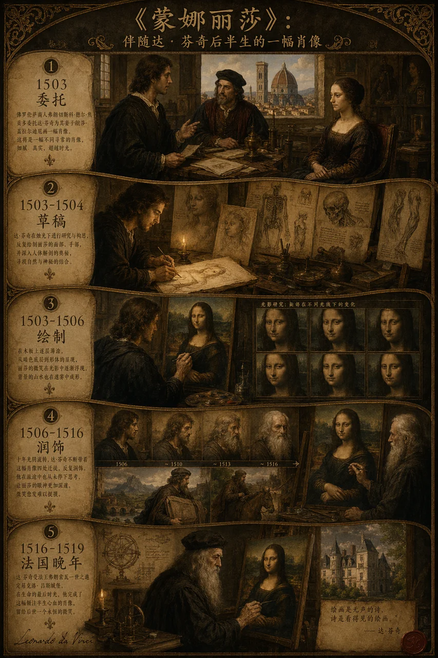 Elegant Historical Art Infographic