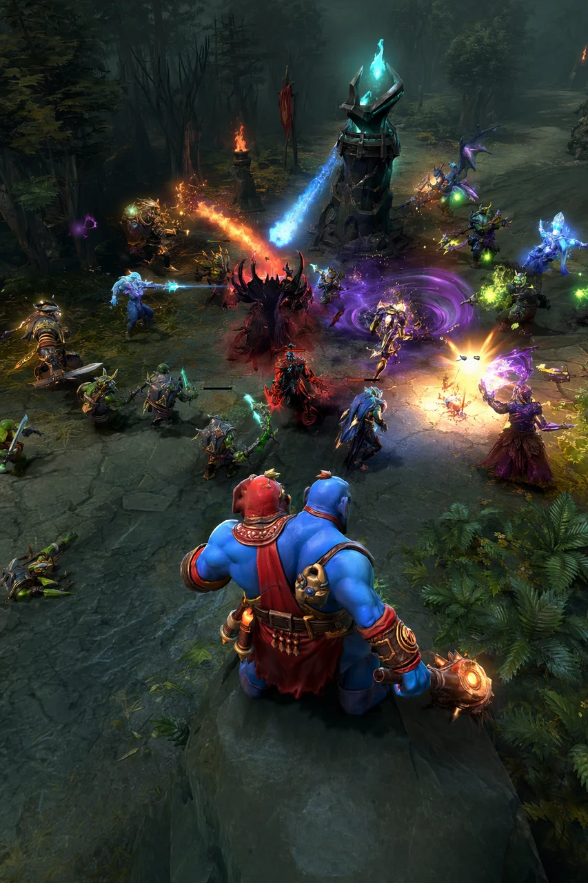 Fantasy MOBA Battle Arena Map